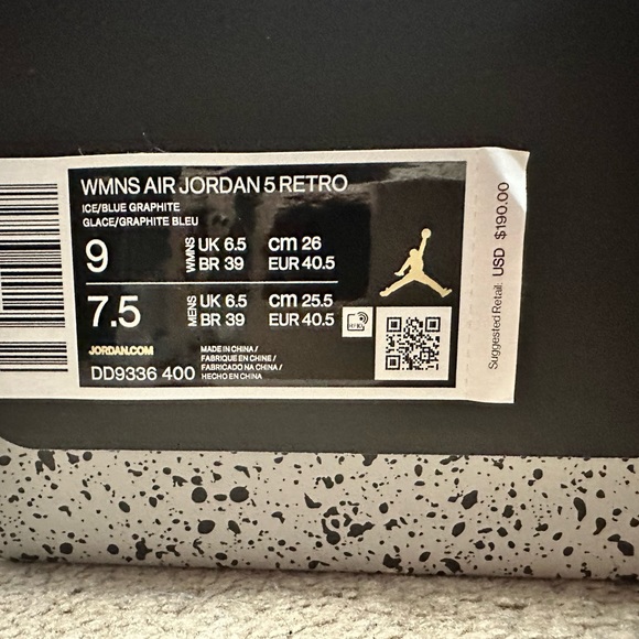 Jordan Retro 5 Blue Bird - Picture 7 of 7